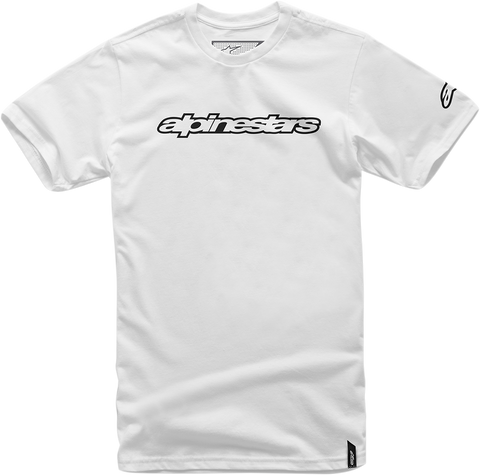 ALPINESTARS Wordmark T-Shirt - White/Black - Medium 1036720152010M