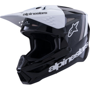 ALPINESTARS SM3 Helmet - Radium - Gloss Black/White/Gray - Large 8300826-1546-L