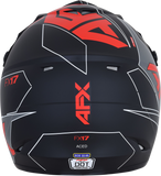 AFX FX-17 Helmet - Aced - Matte Black/Red - Medium 0110-6485