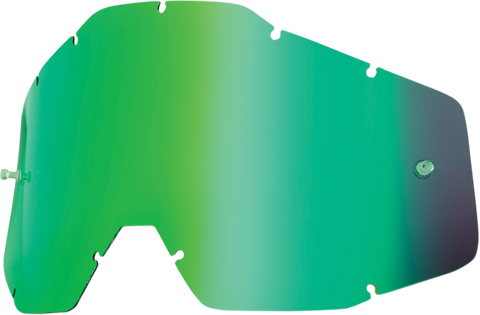 100% Accuri/Strata/Racecraft Lens - Green Mirror 51002-005-02