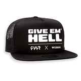 WEBIG X CULT GIVE EM' HELL TRUCKER HAT
