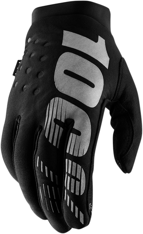 100% Brisker Gloves - Black/Gray - XL 10003-00003