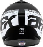 AFX FX-17 Helmet - Attack - Matte Black/Silver - 2XL 0110-7147