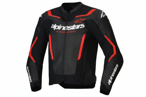 IN STOCK OPEN BOX ALPINESTARS Jacket Lthr Gp Force Air Flo Blk/Rd Fl 50 3100326-1030-50