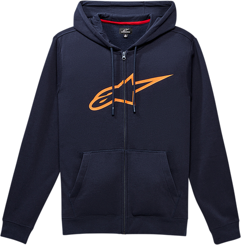 ALPINESTARS Ageless 2 Zip Hoodie - Navy/Orange - Large 1038530527032L