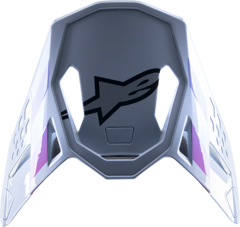 ALPINESTARS Supertech M10 Visor - Daytona - Haze Gray/Orange Fluo/Rhodamine 8982723-9243