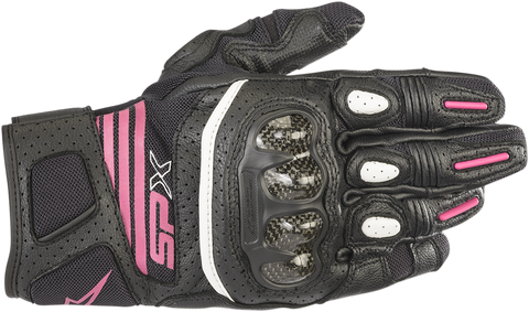 IN STOCK ALPINESTARS Women Stella SPX AC V2 Gloves - Black/Fuchsia - Large 3517319-1039-L
