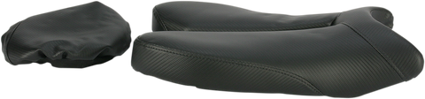 SADDLEMEN Gel Channel Track Carbon Fiber Sport Seat - Black - R6 0810-Y117