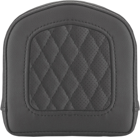 SADDLEMEN Sissy Bar Pad - Lattice Stitched - Black 0408SM
