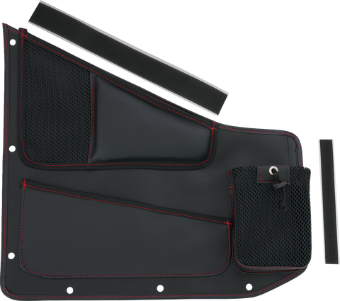 SHOW CHROME Kaliber Organizer - Driver - Black with Red Stitching H44-7DRED