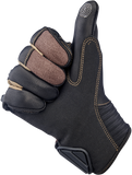 BILTWELL Bridgeport Gloves - Chocolate - XS 1509-0201-301