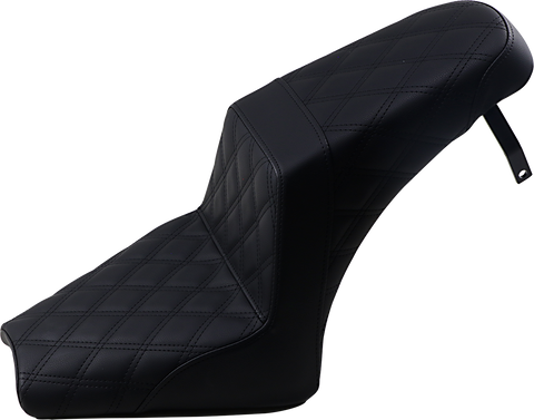 SADDLEMEN Step Up Seat - Full Lattice - Black - Scout Bobber I18-33-175