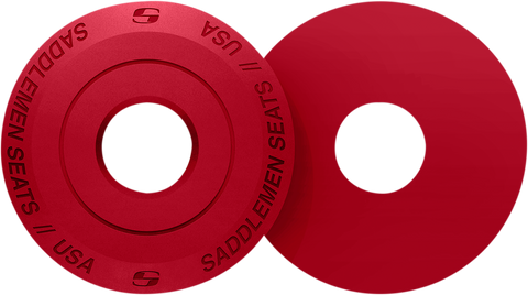 SADDLEMEN Fender Seat Washer - Red 14707RD