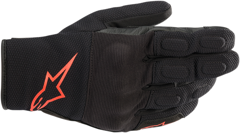 ALPINESTARS S-MAX Drystar® Gloves - Black/Fluo Red - 2XL 3527620-1030-2X