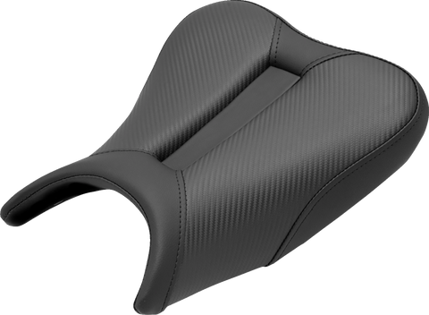 SADDLEMEN Track Seat - Solo - Carbon Fiber - Black - Ninja 400 '18-'22 0810-K080