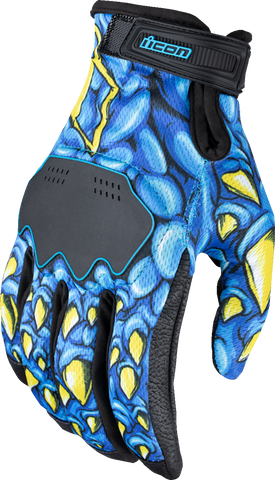ICON Hooligan™ Kryola Kreep Gloves - Blue - 3XL 3301-4727