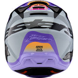 ALPINESTARS Youth SM3 Helmet - Jettson - Glosss Black/Gray/Purple - Large 8303226-9277-YL