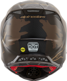 ALPINESTARS Supertech M10 Helmet - Squad - MIPS® - Dark Brown/Gold - Large 8302823-839-LG