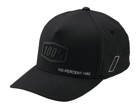 100% Shadow Flexfit® Hat - Black - Small/Medium 20043-00008