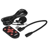 10.5" Floating Adjustable Modular Touchscreen Mechless Single-DIN Head Unit with Bluetooth, Apple Car Play, Android Mirror Link, USB, AUX, SD, AM, FM