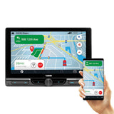 10.5" Floating Adjustable Modular Touchscreen Mechless Single-DIN Head Unit with Bluetooth, Mirror Link and USB