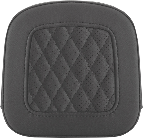 SADDLEMEN Sissy Bar Pad - Lattice Stitched - Black - FL '99-'23 0407SM