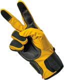 BILTWELL Borrego Gloves - Gold/Black - Small 1506-0701-302