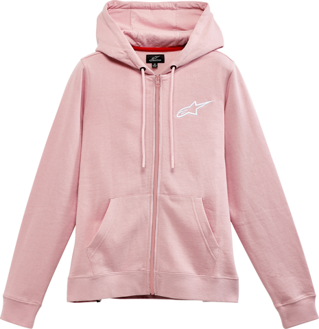 ALPINESTARS Women's Ageless Zip Hoodie - Pink/White - Medium 1232518003110M