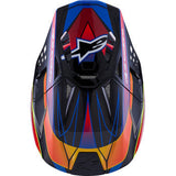 ALPINESTARS Supertech M10 Helmet - MIPS® - Era - Gloss Blue/Red/Yellow Fluo - Small 8301223-7356-S