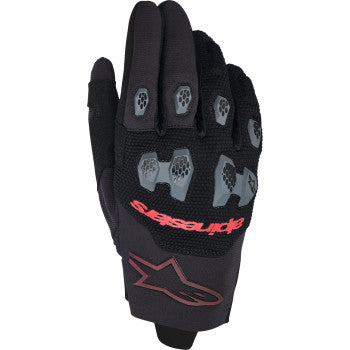 ALPINESTARS Pro-Dura Gloves - Black/Bright Red - Small 3560425-1303-S