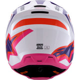 ALPINESTARS SM3 Helmet - Heat - Gloss White/Purple/Pink - XL 8301026-2052-XL