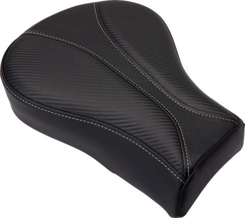 SADDLEMEN Dominator Pillion Pad - Standard Reach - Black w/ Gray Stitching - FL/FX '06-'17 806-12-0162