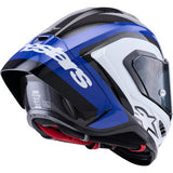 ALPINESTARS  Supretech R10 Helmet - 22.06 - Arius - Gloss Black/White/Blue - 2XL  8203926-1647-2XL