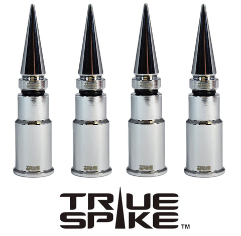 SPIKE SPIKED BILLET ALUMINUM AIR TIRE RIM WHEEL VALVE STEM CAP COVER KIT AVAILABLE IN MANY COLORS / PART # WVC005 WVC007