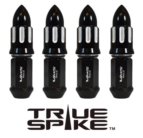 12x1.25 MM 89MM LONG MACHINED BULLET FORGED STEEL LUG NUTS WITH ANODIZED ALUMINUM CAP / CAP: 25MM DIAMETER 51MM HEIGHT PART # LGC056