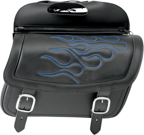 SADDLEMEN Flame Saddlebag - Blue - Large 3501-0773