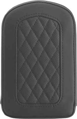 SADDLEMEN Sissy Bar Pad - Lattice Stitched - Black 0411SM