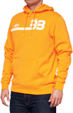 100% BB33 Pullover Kangaroo Pocket Hoodie - Orange - Small BB-36045-476-10