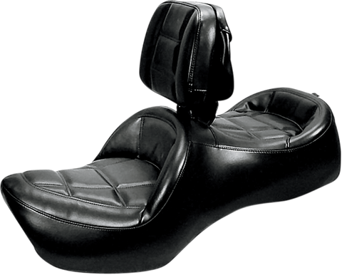 SADDLEMEN Roadsofa Seat - Includes Backrest - Black - GL1200 H923J