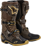 ALPINESTARS Limited Edition Squad '23 Tech 10 Boots - Brown/Gold - US 9 2010020-839-9