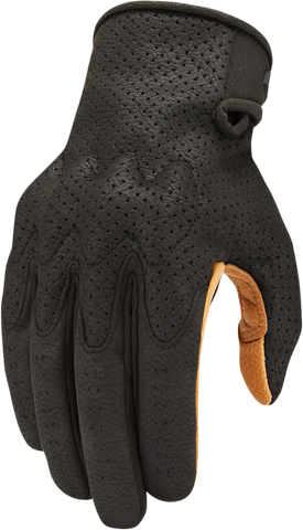 ICON Airform™ Gloves - Black/Tan - Large 3301-4143