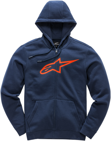 ALPINESTARS Ageless 2 Zip Hoodie - Navy/Red - 2XL 10385305270302X