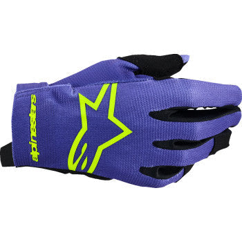 ALPINESTARS Youth Radar Gloves - Purple/Fluo Yellow - 2XS 3541824-3175-2XS