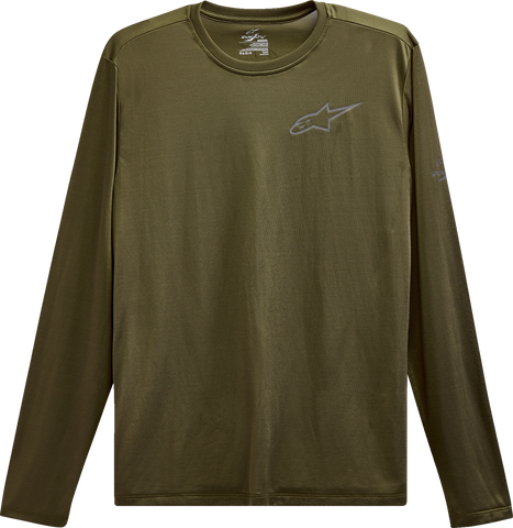 ALPINESTARS Pursue Performance Long-Sleeve T-Shirt - Military Green - Large 123271000690L