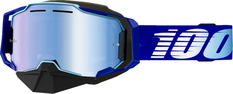100% Armega Snow Goggles - Royal - Blue Mirror 50008-00004