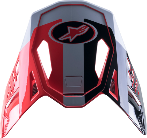 ALPINESTARS Supertech M10 Visor - A1 - Black/Red/White 8981821-1321