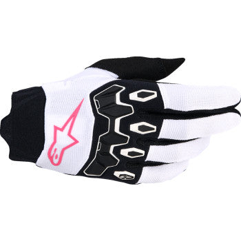 ALPINESTARS Stella Full Bore V2 Gloves - White/Fluo Pink/Black - Medium 3580126-2064-M