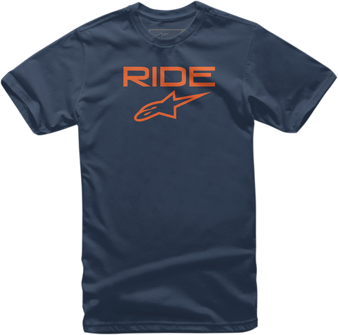 ALPINESTARS Ride 2.0 T-Shirt - Navy/Orange - XL 1038720007032XL