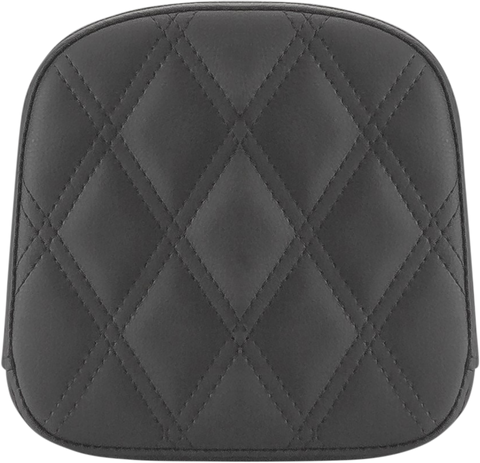 SADDLEMEN Sissy Bar Pad - Lattice Stitched - Black - FL '99-'23 40743