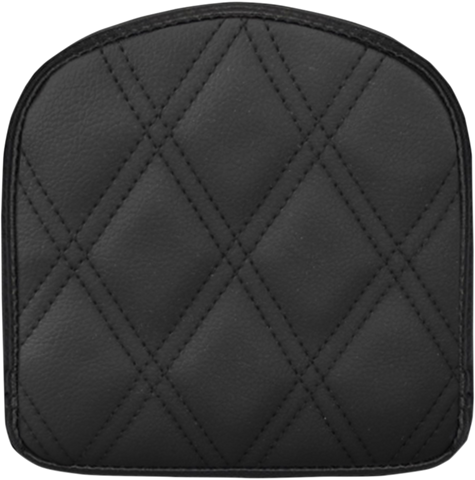 SADDLEMEN Sissy Bar Pad - Lattice Stitched - Black 40843